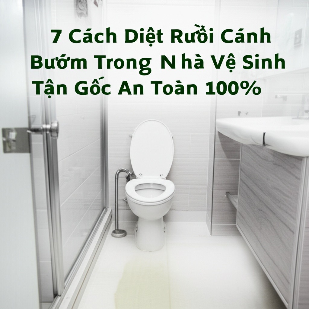 Hình minh họa cho bài viết: 7 Cách Diệt Ruồi Cánh Bướm Trong Nhà Vệ Sinh Tận Gốc, An Toàn 100%