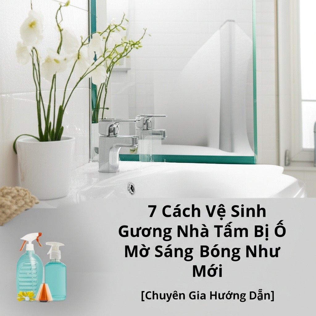 Hình minh họa cho bài viết: 7 Cách Vệ Sinh Gương Nhà Tắm Bị Ố Mờ Sáng Bóng Như Mới [Chuyên Gia Hướng Dẫn]