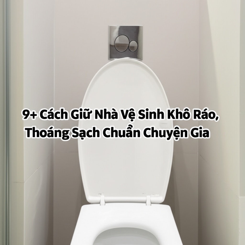 Hình minh họa cho bài viết: 9+ Cách Giữ Nhà Vệ Sinh Khô Ráo, Thoáng Sạch Chuẩn Chuyên Gia
