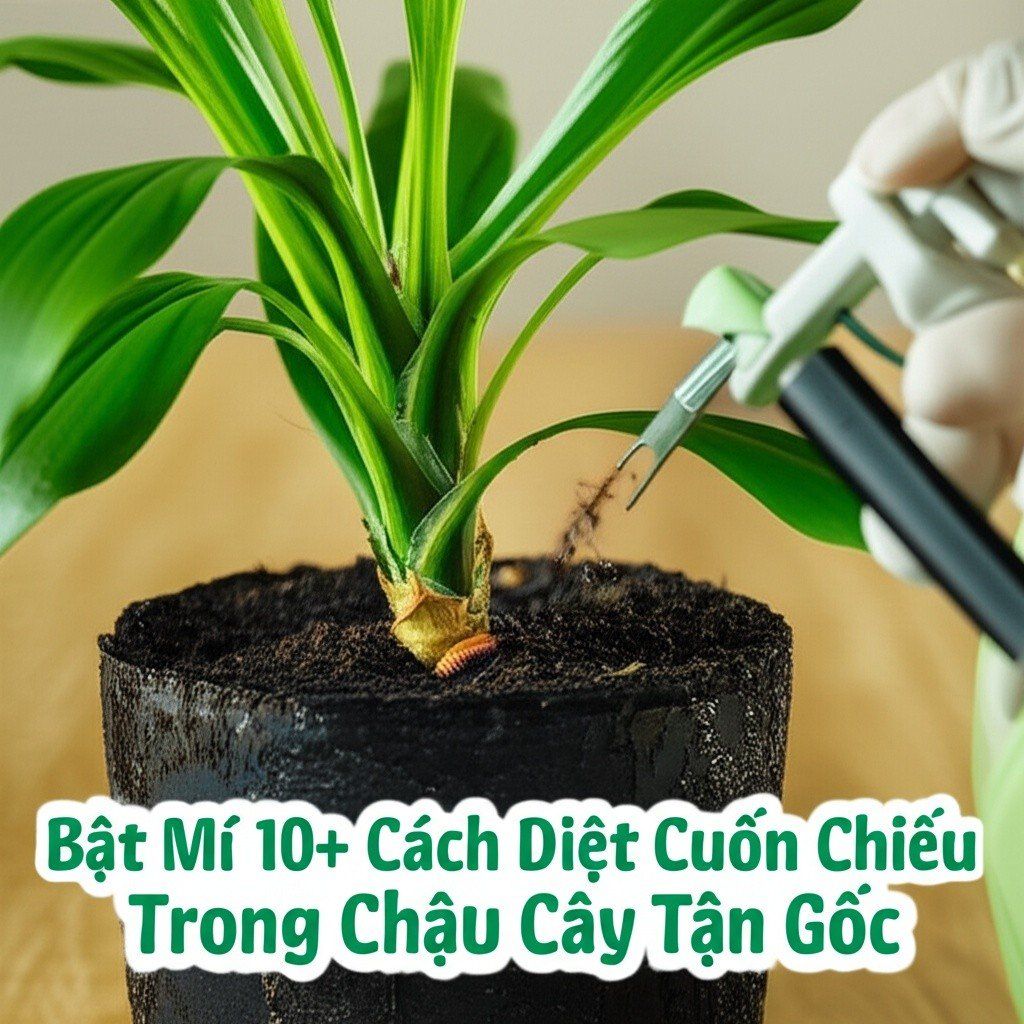 Hình minh họa cho bài viết: Bật Mí 10+ Cách Diệt Cuốn Chiếu Trong Chậu Cây Tận Gốc, An Toàn 100%