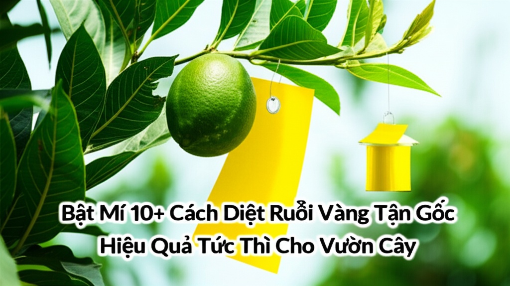 Bật Mí 10+ Cách Diệt Ruồi Vàng Tận Gốc, Hiệu Quả Tức Thì Cho Vườn Cây