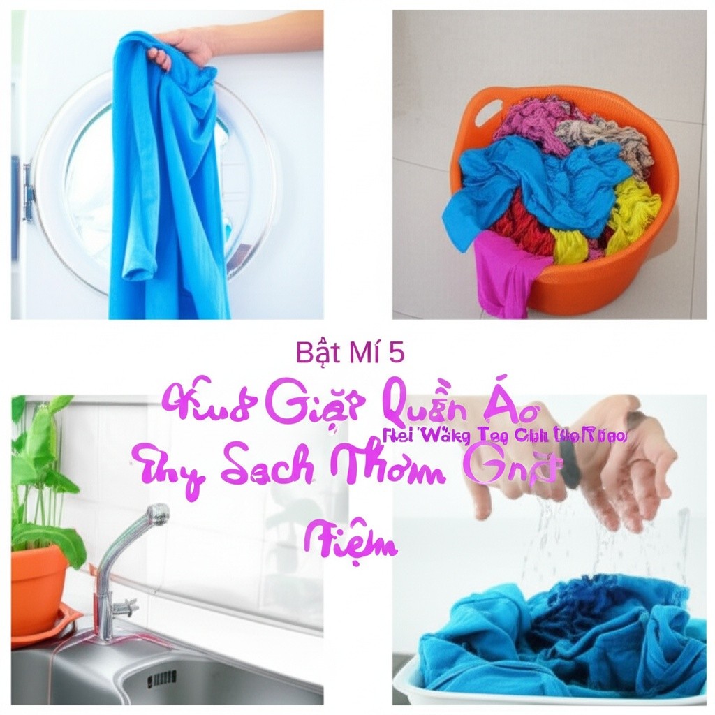 Hình minh họa cho bài viết: Bật Mí 5 Các Bước Giặt Quần Áo Bằng Tay Sạch Thơm Như Giặt Tiệm
