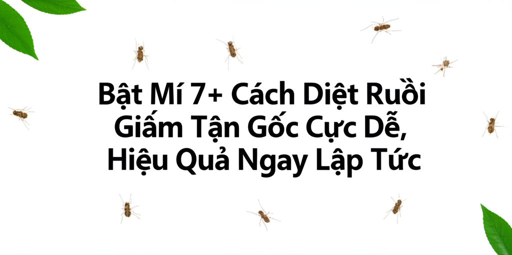 Bật Mí 7+ Cách Diệt Ruồi Giấm Tận Gốc Cực Dễ, Hiệu Quả Ngay Lập Tức