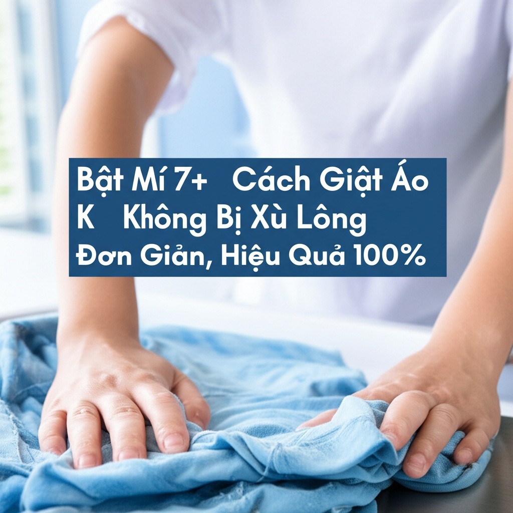 Hình minh họa cho bài viết: Bật Mí 7+ Cách Giặt Áo Không Bị Xù Lông Đơn Giản, Hiệu Quả 100%