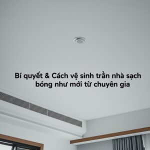 Bí quyết & Cách vệ sinh trần nhà sạch bóng như mới từ chuyên gia