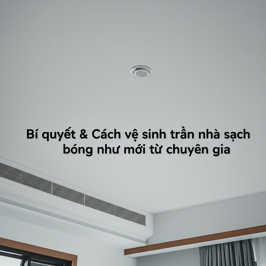 Hình minh họa cho bài viết: Bí quyết & Cách vệ sinh trần nhà sạch bóng như mới từ chuyên gia