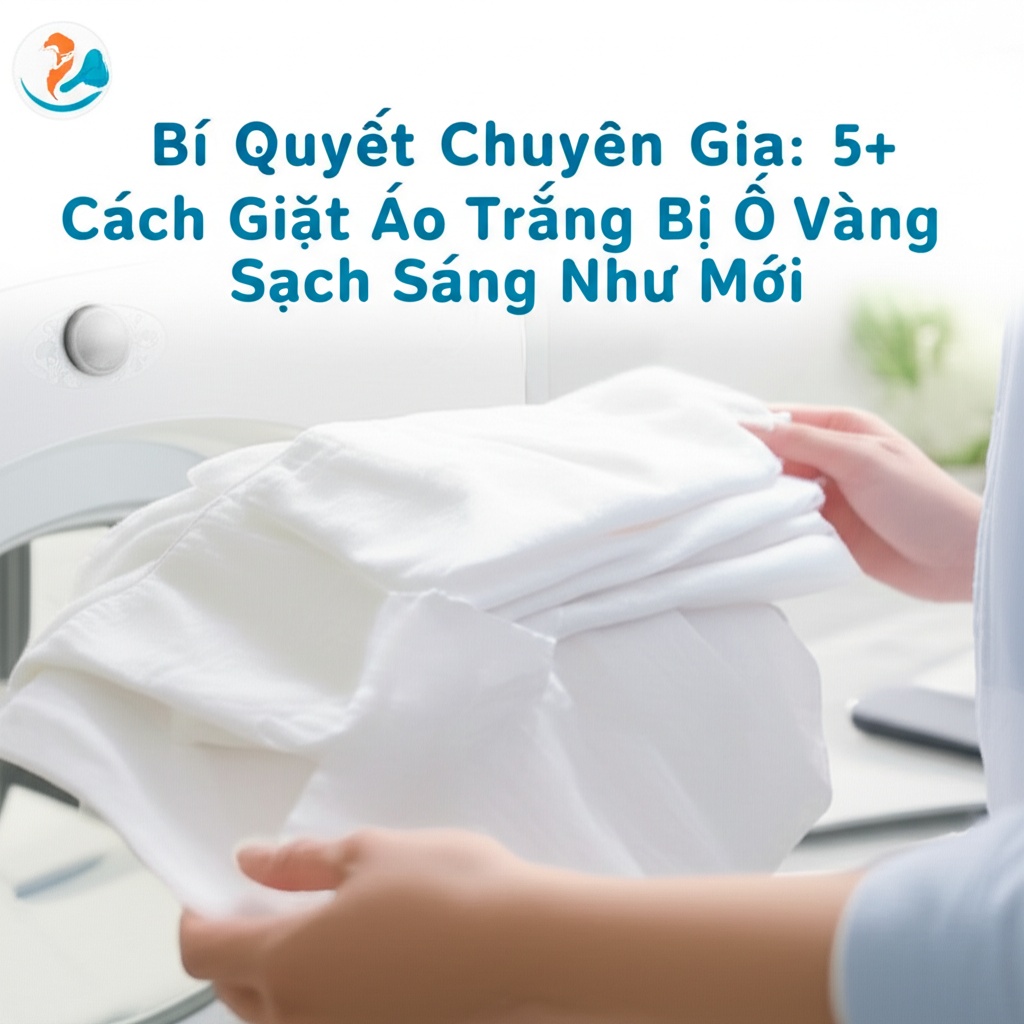 Hình minh họa cho bài viết: Bí Quyết Chuyên Gia: 5+ Cách Giặt Áo Trắng Bị Ố Vàng Sạch Sáng Như Mới