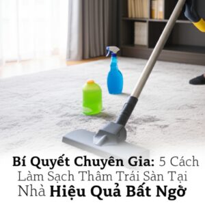 Bí Quyết Chuyên Gia: 5 Cách Làm Sạch Thảm Trải Sàn Tại Nhà Hiệu Quả Bất Ngờ