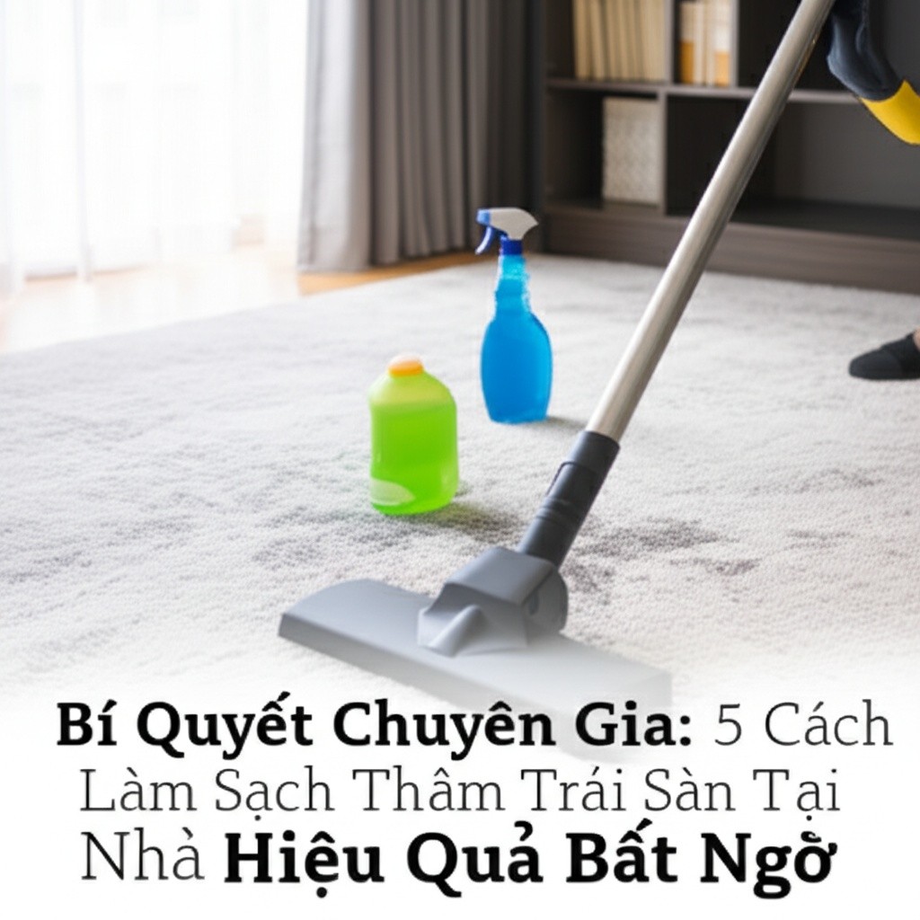 Hình minh họa cho bài viết: Bí Quyết Chuyên Gia: 5 Cách Làm Sạch Thảm Trải Sàn Tại Nhà Hiệu Quả Bất Ngờ