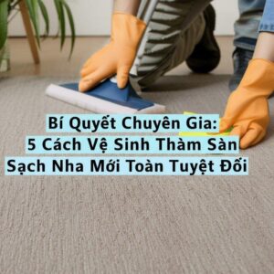 Bí Quyết Chuyên Gia: 5 Cách Vệ Sinh Thảm Sàn Nhà Sạch Như Mới, An Toàn Tuyệt Đối