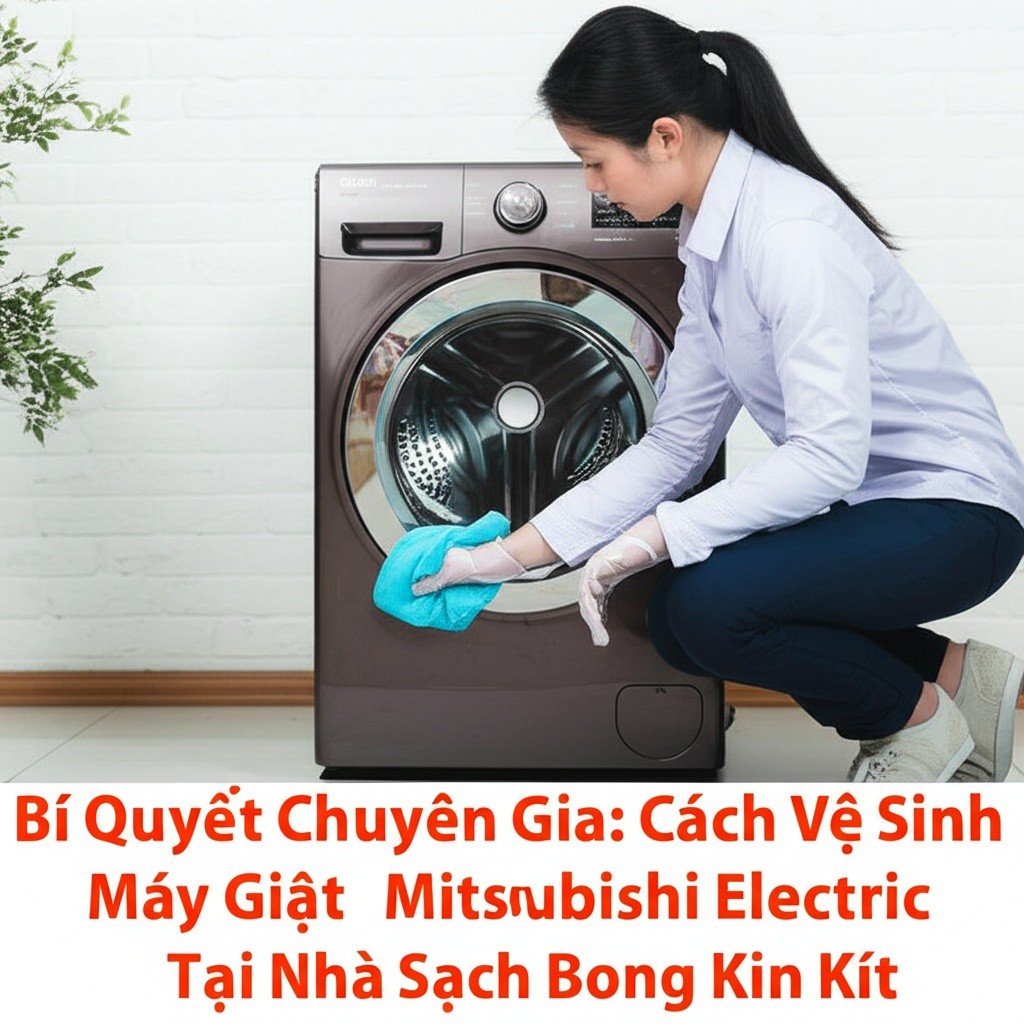Hình minh họa cho bài viết: Bí Quyết Chuyên Gia: Cách Vệ Sinh Máy Giặt Mitsubishi Electric Tại Nhà Sạch Bong Kin Kít