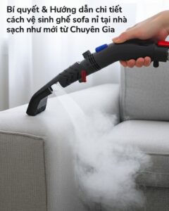 Bí quyết & Hướng dẫn chi tiết cách vệ sinh ghế sofa nỉ tại nhà sạch như mới từ Chuyên Gia
