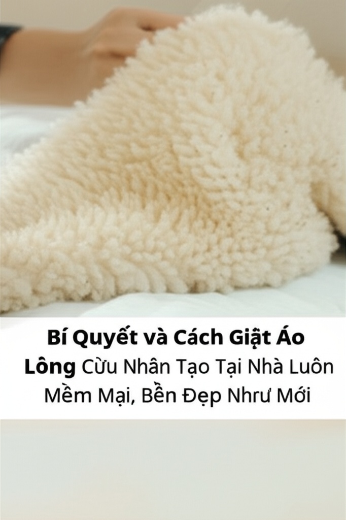 Hình minh họa cho bài viết: Bí Quyết và Cách Giặt Áo Lông Cừu Nhân Tạo Tại Nhà Luôn Mềm Mại, Bền Đẹp Như Mới