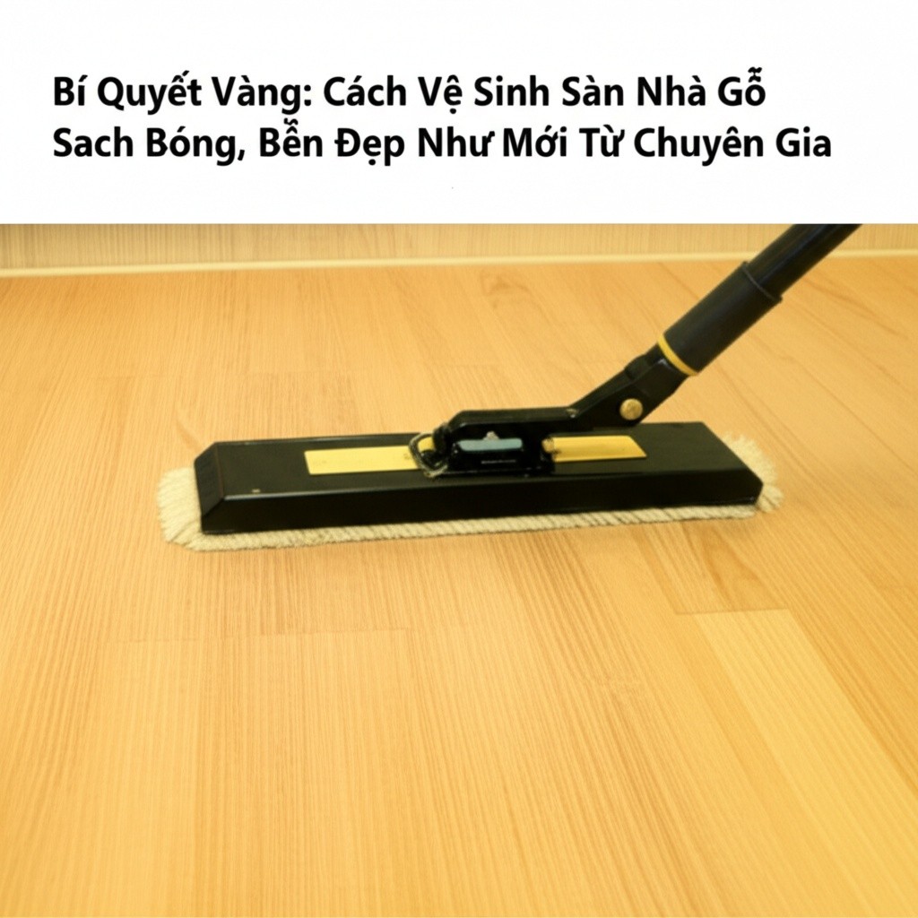 Hình minh họa cho bài viết: Bí Quyết Vàng: Cách Vệ Sinh Sàn Nhà Gỗ Sạch Bóng, Bền Đẹp Như Mới Từ Chuyên Gia