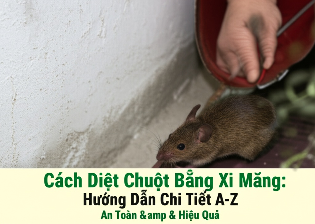 Hình minh họa cho bài viết: Cách Diệt Chuột Bằng Xi Măng: Hướng Dẫn Chi Tiết A-Z An Toàn & Hiệu Quả