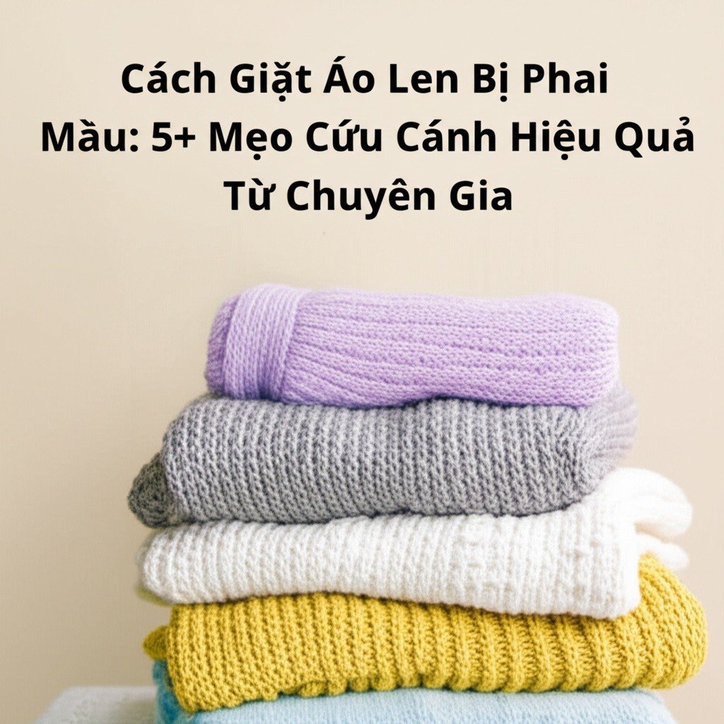 Hình minh họa cho bài viết: Cách Giặt Áo Len Bị Phai Màu: 5+ Mẹo Cứu Cánh Hiệu Quả Từ Chuyên Gia