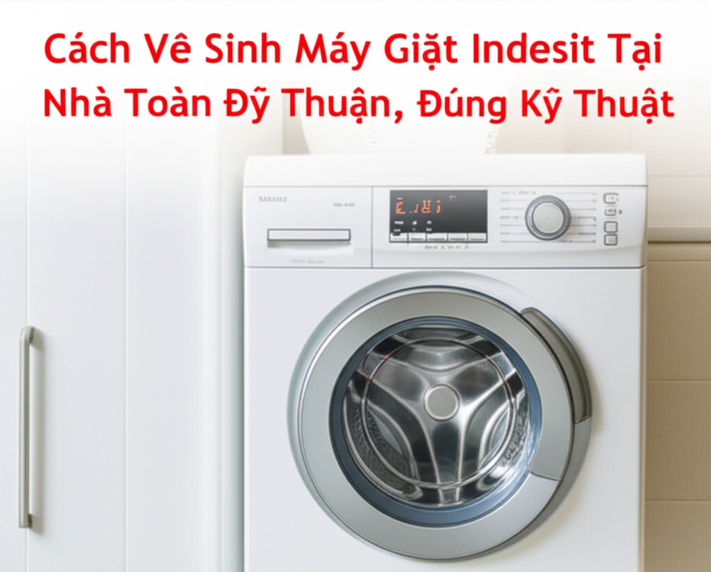 Hình minh họa cho bài viết: Cách Vệ Sinh Máy Giặt Indesit Tại Nhà Toàn Diện, Đúng Kỹ Thuật