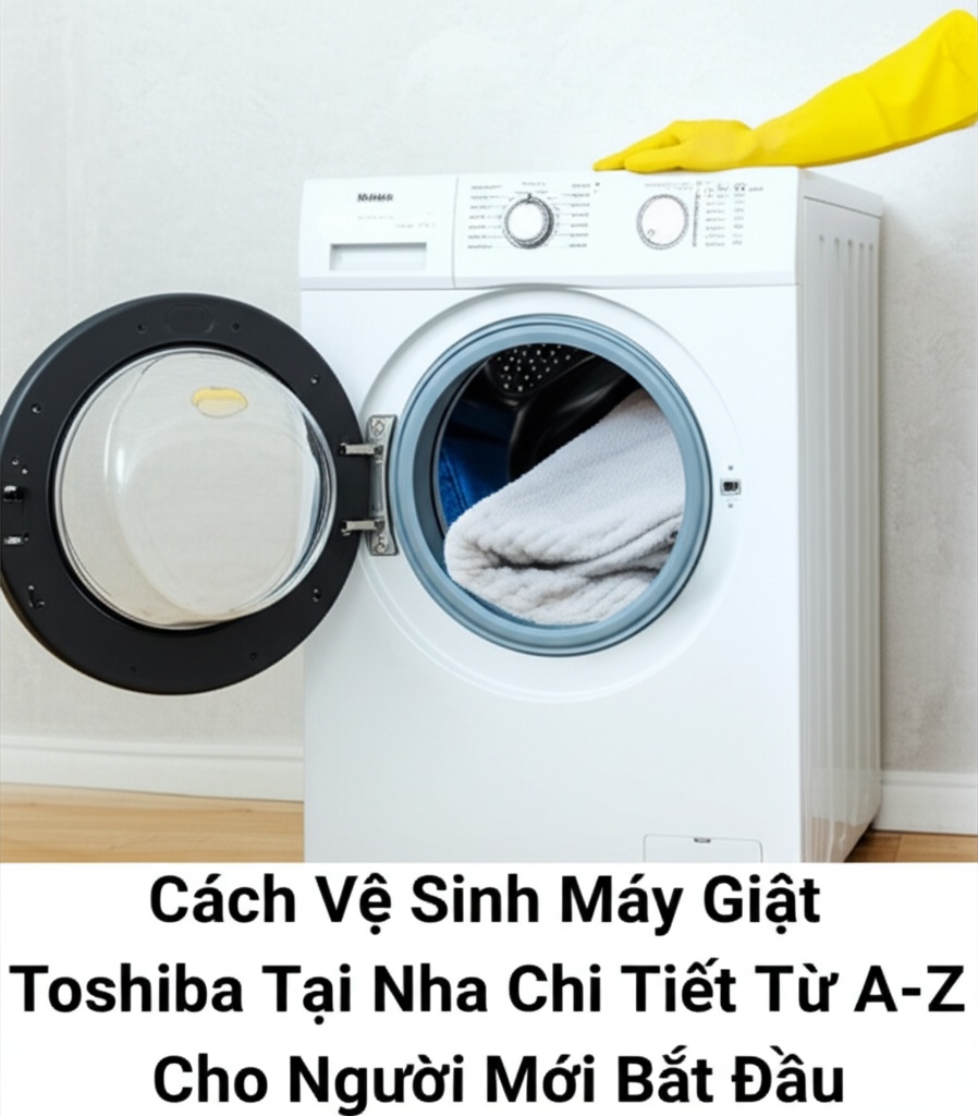Hình minh họa cho bài viết: Cách Vệ Sinh Máy Giặt Toshiba Tại Nhà Chi Tiết Từ A-Z Cho Người Mới Bắt Đầu