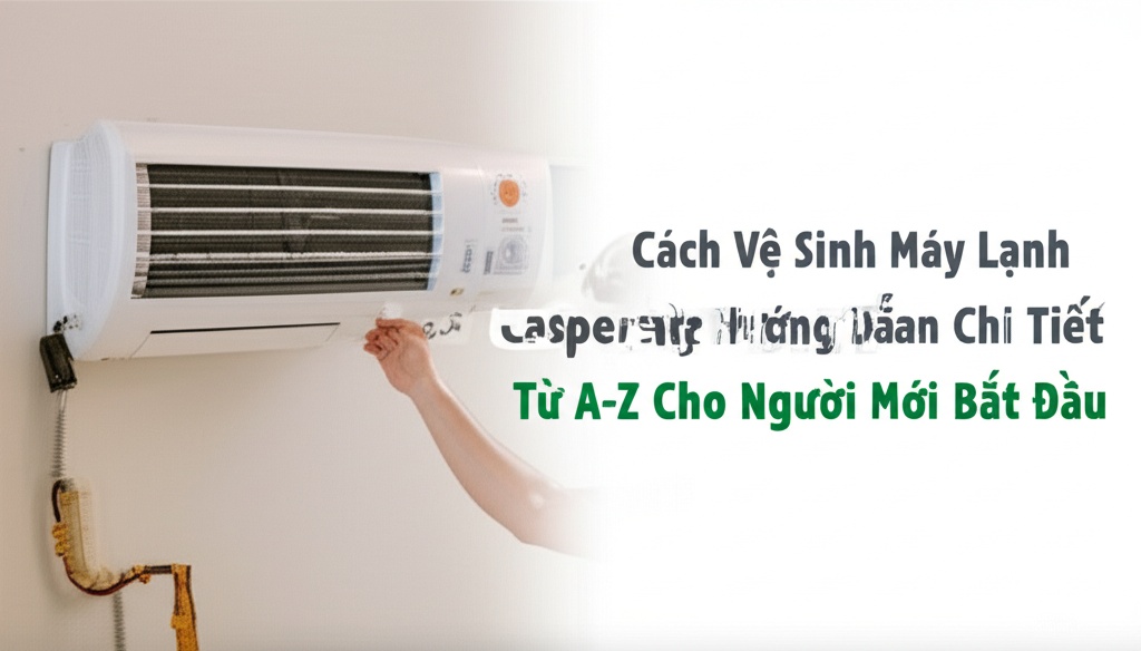 Hình minh họa cho bài viết: Cách Vệ Sinh Máy Lạnh Casper Tại Nhà: Hướng Dẫn Chi Tiết Từ A-Z Cho Người Mới Bắt Đầu