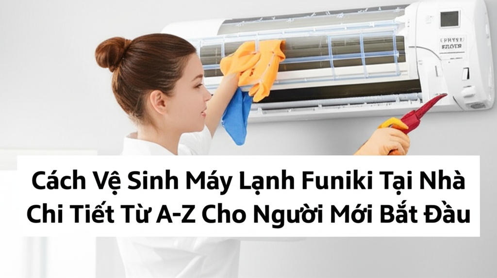 Hình minh họa cho bài viết: Cách Vệ Sinh Máy Lạnh Funiki Tại Nhà Chi Tiết Từ A-Z Cho Người Mới Bắt Đầu