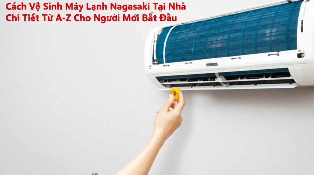 Hình minh họa cho bài viết: Cách Vệ Sinh Máy Lạnh Nagasaki Tại Nhà Chi Tiết Từ A-Z Cho Người Mới Bắt Đầu