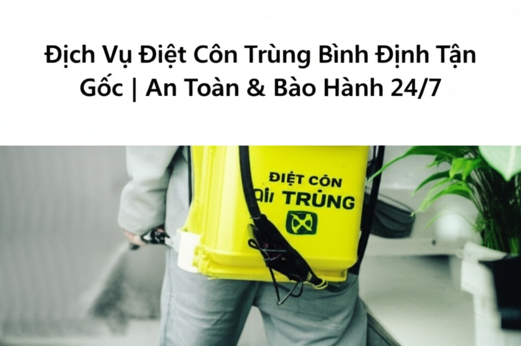 Hình minh họa cho bài viết: Dịch Vụ Diệt Côn Trùng Bình Định Tận Gốc | An Toàn & Bảo Hành 24/7