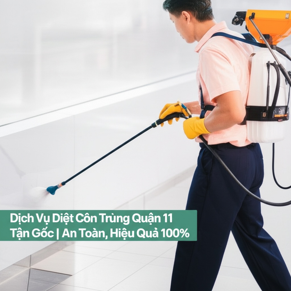Hình minh họa cho bài viết: Dịch Vụ Diệt Côn Trùng Quận 11 Tận Gốc | An Toàn, Hiệu Quả 100%