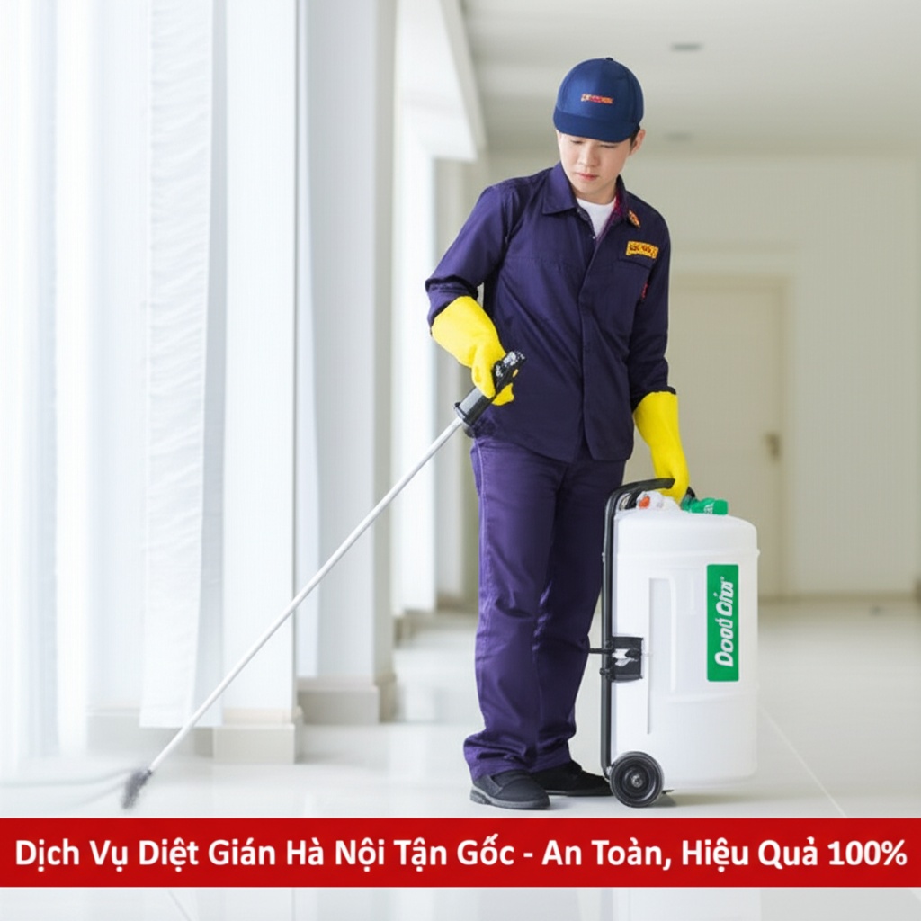 Hình minh họa cho bài viết: Dịch Vụ Diệt Gián Hà Nội Tận Gốc - An Toàn, Hiệu Quả 100%
