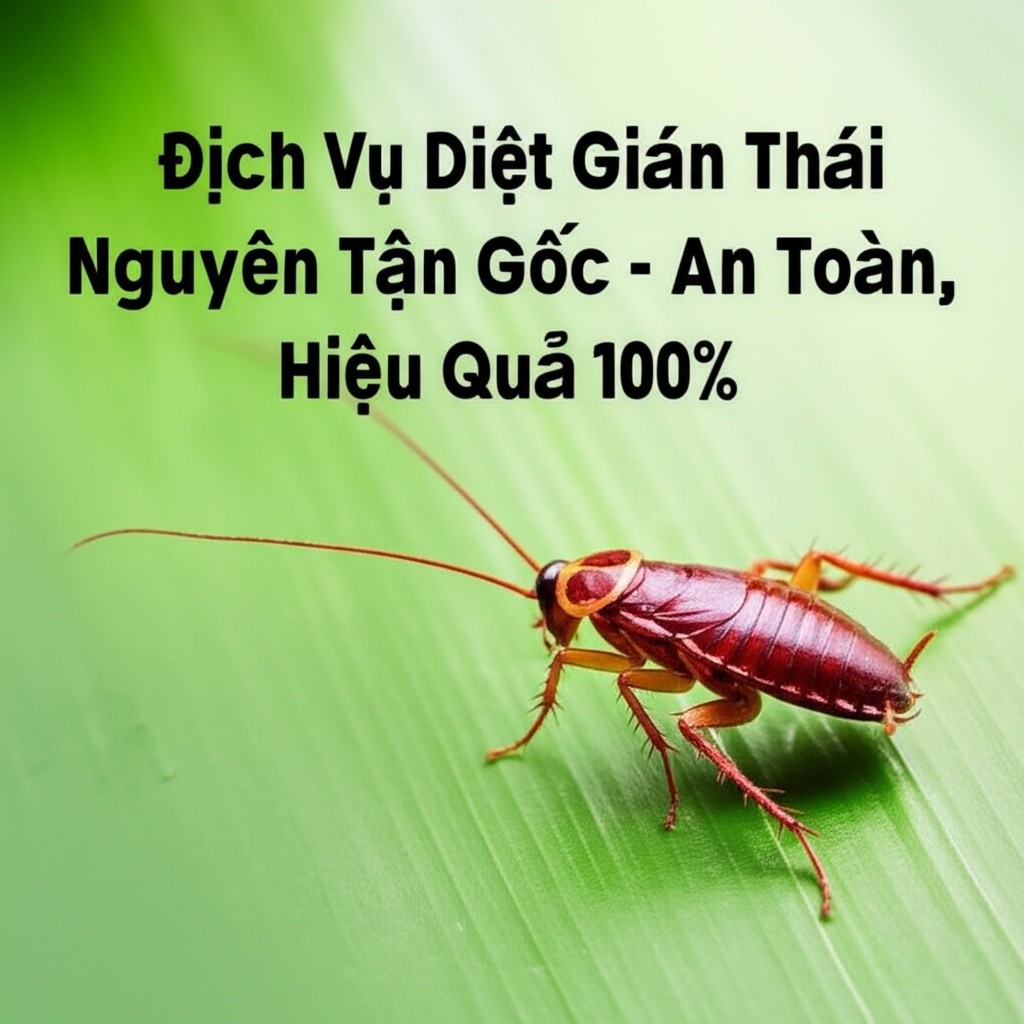 Hình minh họa cho bài viết: Dịch Vụ Diệt Gián Thái Nguyên Tận Gốc - An Toàn, Hiệu Quả 100%