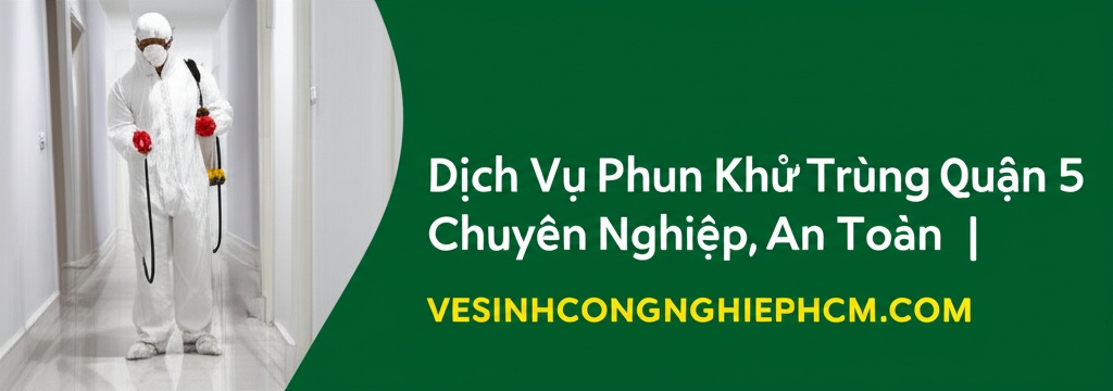 Hình minh họa cho bài viết: Dịch Vụ Phun Khử Trùng Quận 5 Chuyên Nghiệp, An Toàn | VESINHCONGNGHIEPHCM.COM