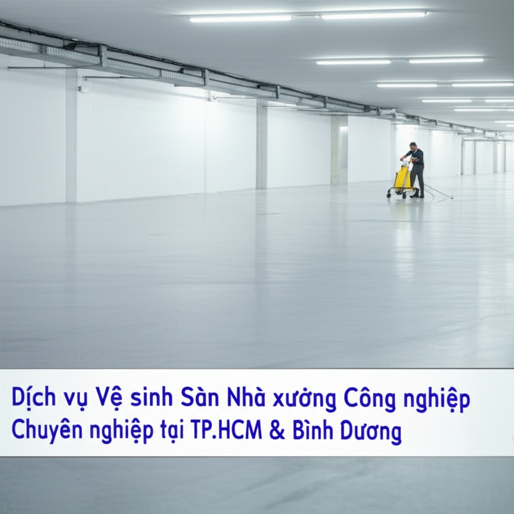 Hình minh họa cho bài viết: Dịch vụ Vệ sinh Sàn Nhà xưởng Công nghiệp Chuyên nghiệp tại TP.HCM & Bình Dương