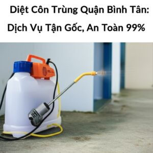 Diệt Côn Trùng Quận Bình Tân: Dịch Vụ Tận Gốc, An Toàn 99%