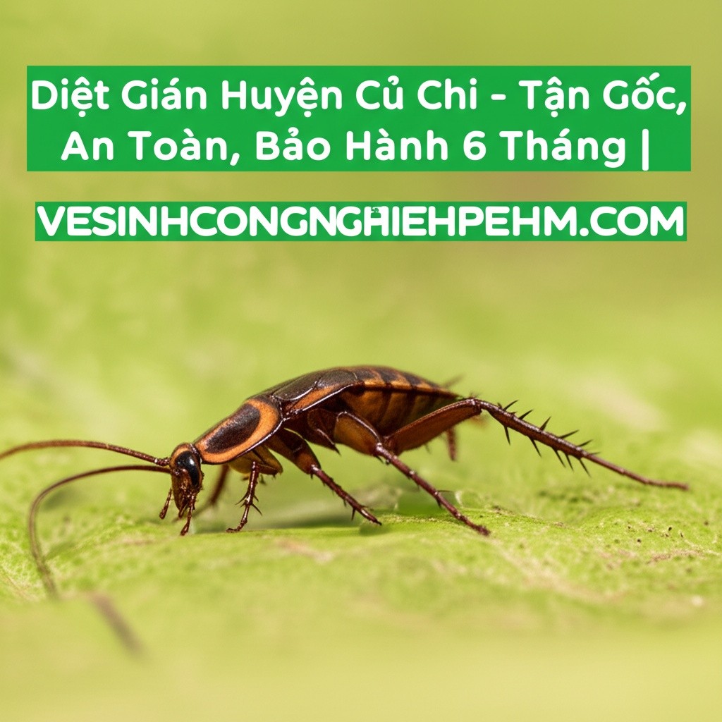 Hình minh họa cho bài viết: Diệt Gián Huyện Củ Chi - Tận Gốc, An Toàn, Bảo Hành 6 Tháng | VESINHCONGNGHIEPHCM.COM