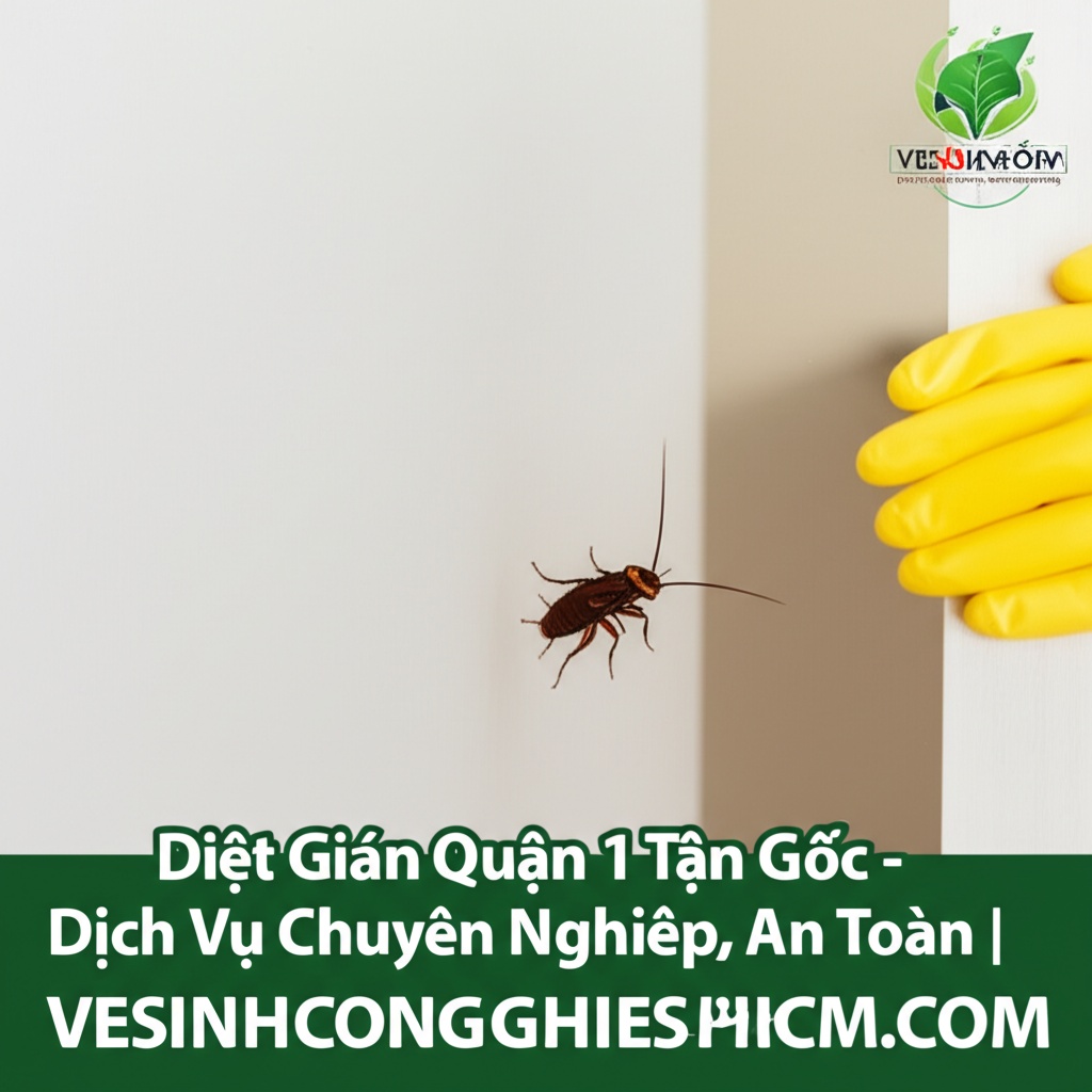 Hình minh họa cho bài viết: Diệt Gián Quận 1 Tận Gốc - Dịch Vụ Chuyên Nghiệp, An Toàn | VESINHCONGNGHIEPHCM.COM