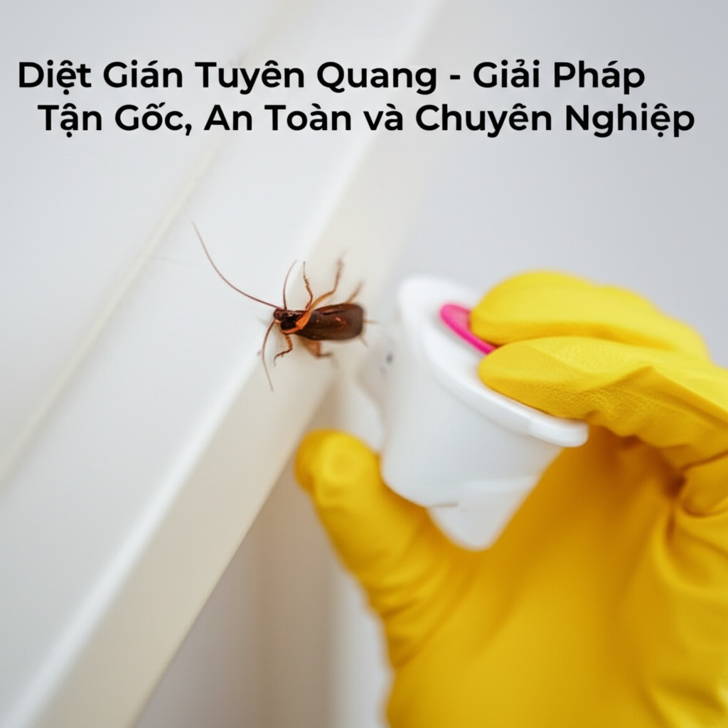 Hình minh họa cho bài viết: Diệt Gián Tuyên Quang - Giải Pháp Tận Gốc, An Toàn và Chuyên Nghiệp