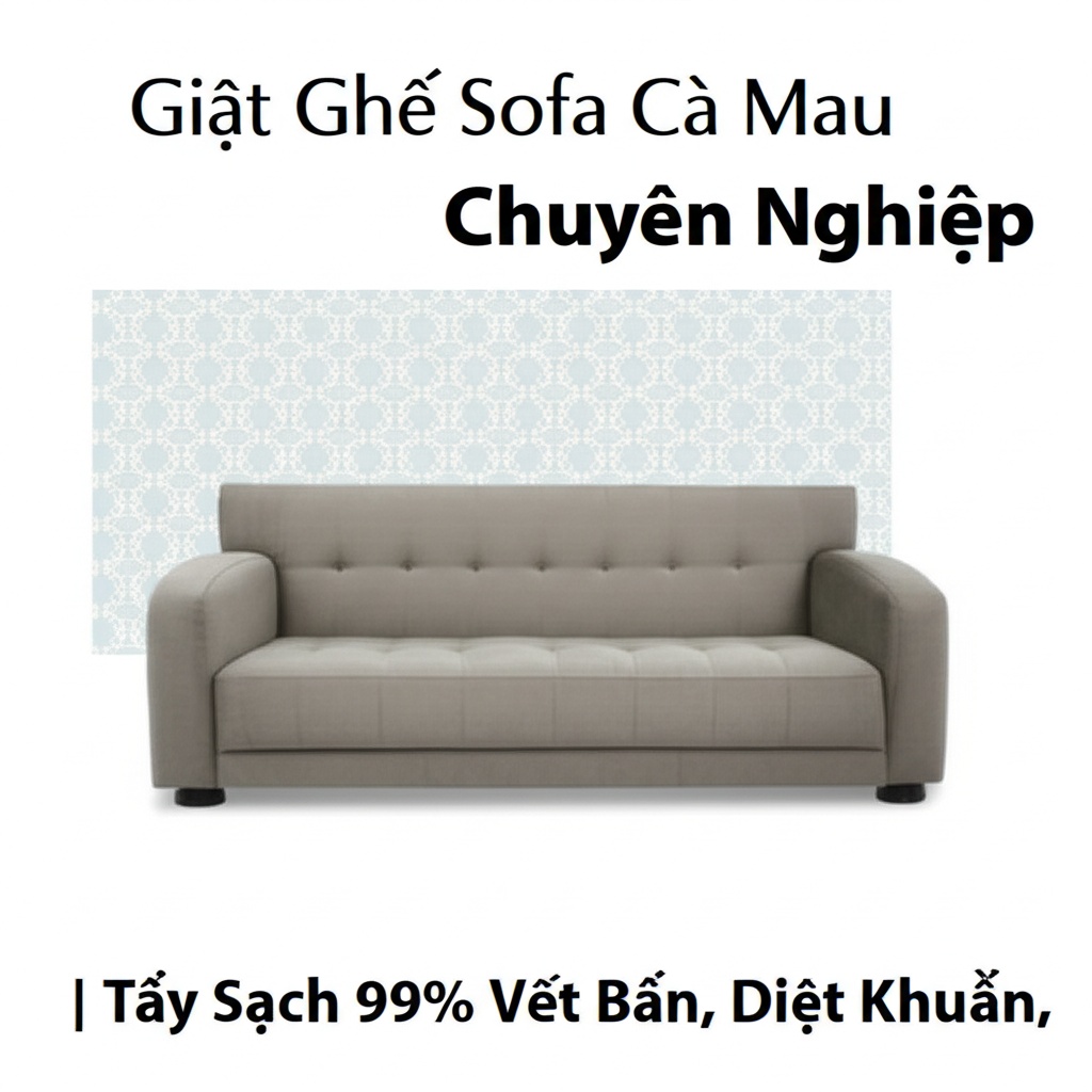 Hình minh họa cho bài viết: Giặt Ghế Sofa Cà Mau Chuyên Nghiệp | Tẩy Sạch 99% Vết Bẩn, Diệt Khuẩn