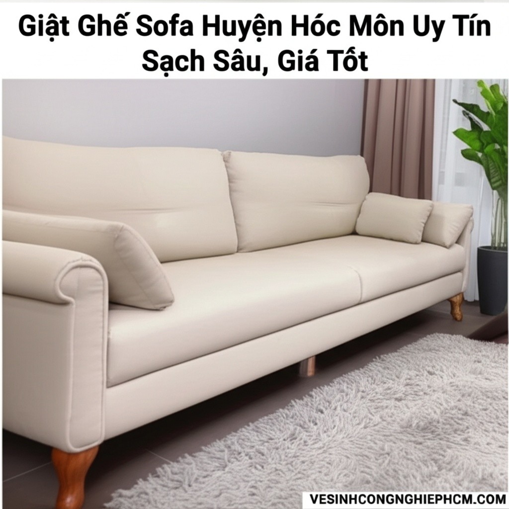 Hình minh họa cho bài viết: Giặt Ghế Sofa Huyện Hóc Môn Uy Tín, Sạch Sâu, Giá Tốt | VESINHCONGNGHIEPHCM.COM