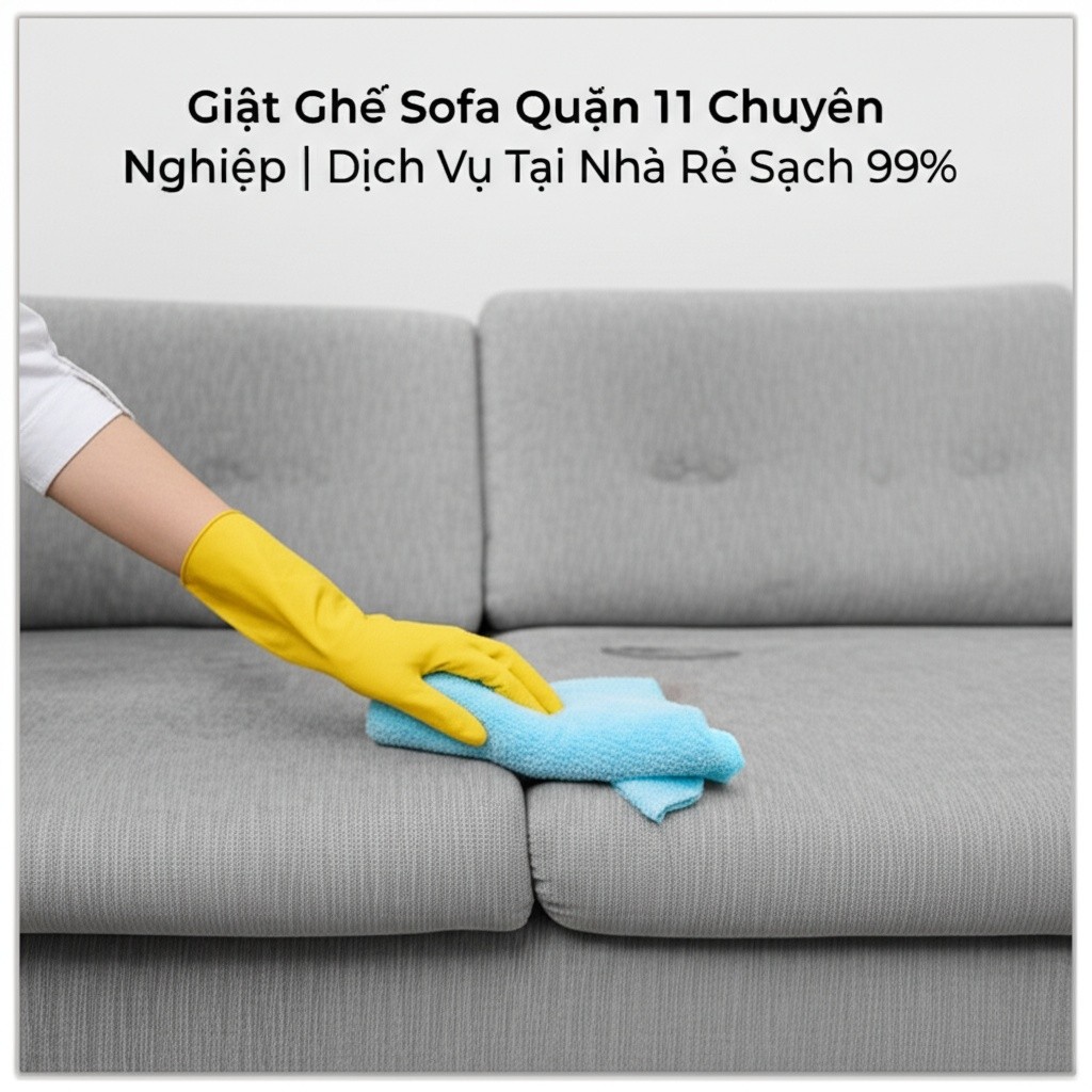 Hình minh họa cho bài viết: Giặt Ghế Sofa Quận 11 Chuyên Nghiệp | Dịch Vụ Tại Nhà Giá Rẻ, Sạch 99%
