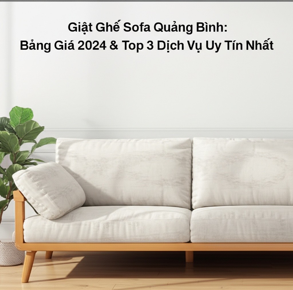 Hình minh họa cho bài viết: Giặt Ghế Sofa Quảng Bình: Bảng Giá 2024 & Top 3 Dịch Vụ Uy Tín Nhất