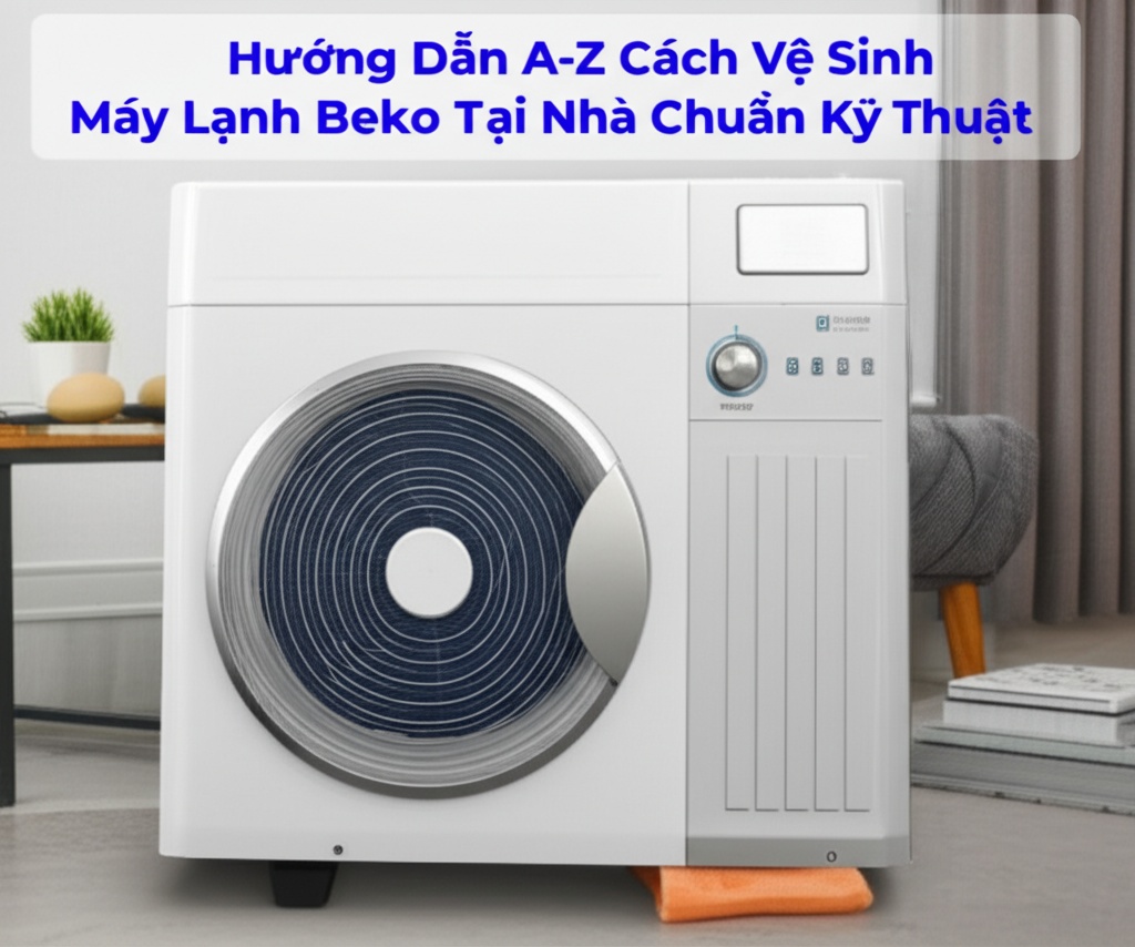 Hình minh họa cho bài viết: Hướng Dẫn A-Z Cách Vệ Sinh Máy Lạnh Beko Tại Nhà Chuẩn Kỹ Thuật