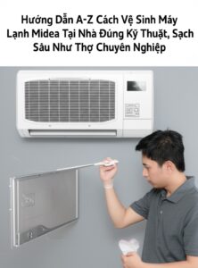 Hướng Dẫn A-Z Cách Vệ Sinh Máy Lạnh Midea Tại Nhà Đúng Kỹ Thuật, Sạch Sâu Như Thợ Chuyên Nghiệp