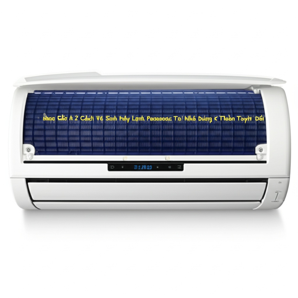 Hình minh họa cho bài viết: Hướng Dẫn A-Z Cách Vệ Sinh Máy Lạnh Panasonic Tại Nhà Đúng Kỹ Thuật, An Toàn Tuyệt Đối
