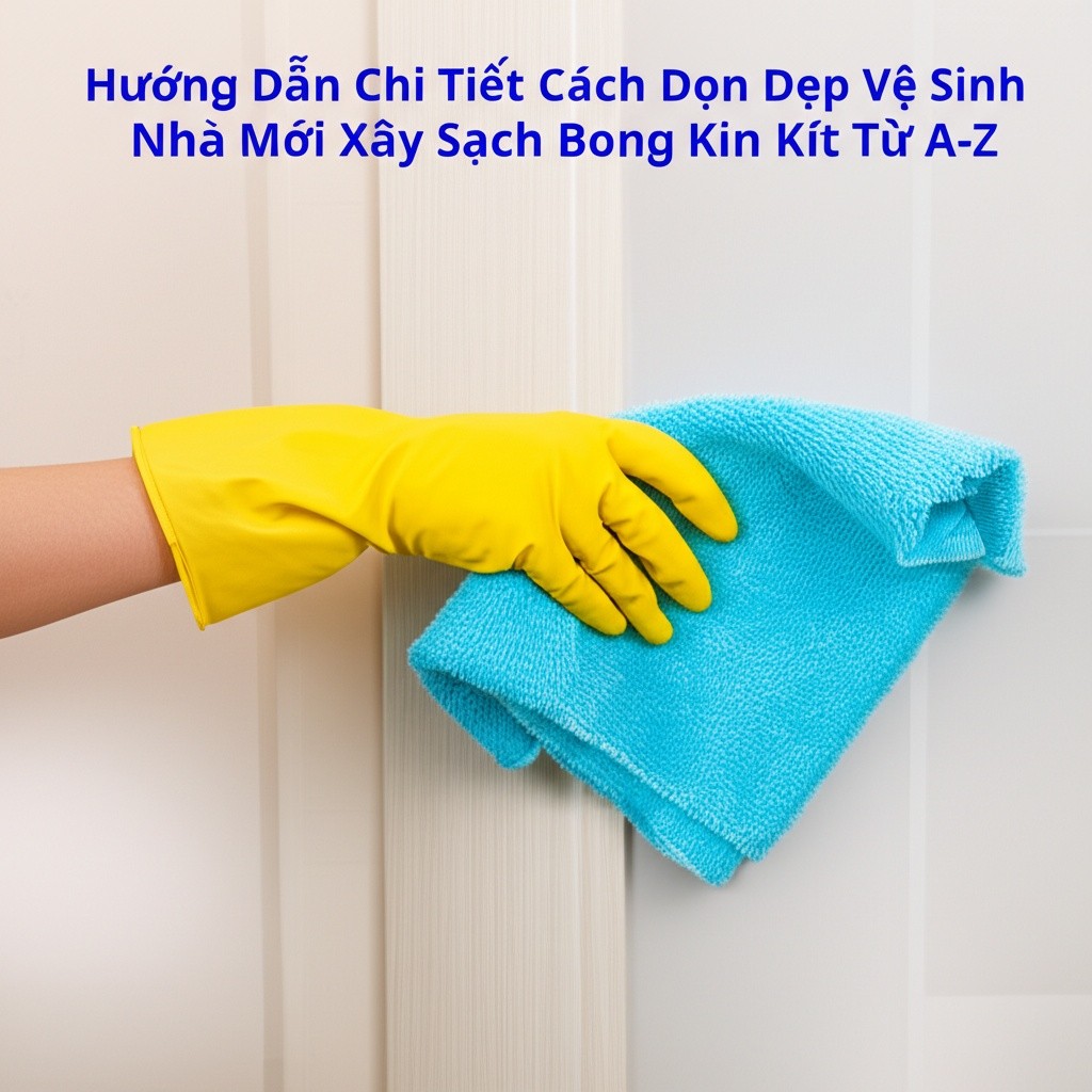 Hình minh họa cho bài viết: Hướng Dẫn Chi Tiết Cách Dọn Dẹp Vệ Sinh Nhà Mới Xây Sạch Bong Kin Kít Từ A-Z