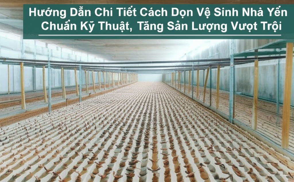 Hình minh họa cho bài viết: Hướng Dẫn Chi Tiết Cách Dọn Vệ Sinh Nhà Yến Chuẩn Kỹ Thuật, Tăng Sản Lượng Vượt Trội
