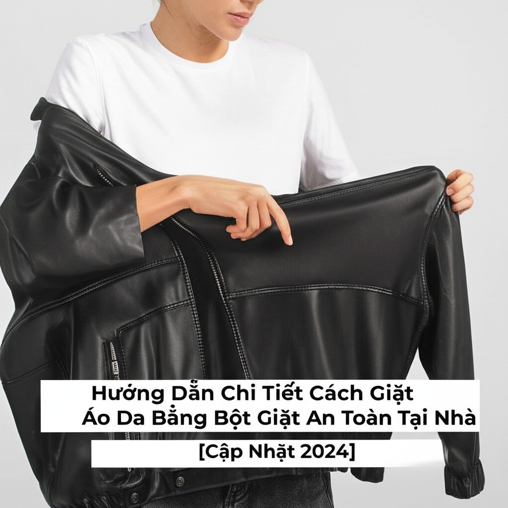 Hình minh họa cho bài viết: Hướng Dẫn Chi Tiết Cách Giặt Áo Da Bằng Bột Giặt An Toàn Tại Nhà [Cập Nhật 2024]