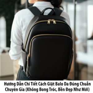 Hướng Dẫn Chi Tiết Cách Giặt Balo Da Đúng Chuẩn Chuyên Gia (Không Bong Tróc, Bền Đẹp Như Mới)
