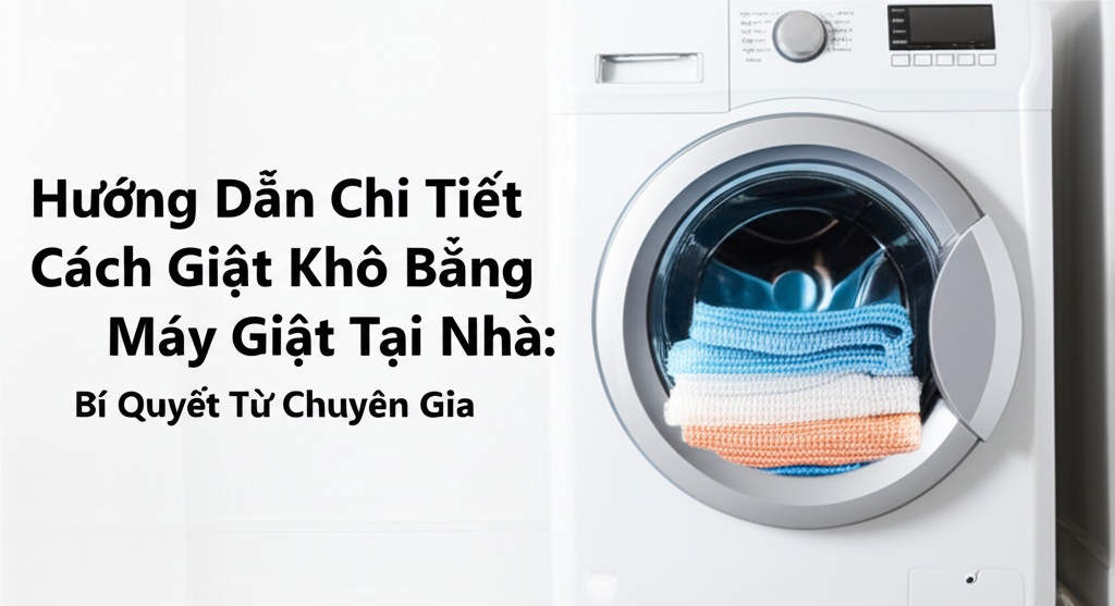 Hình minh họa cho bài viết: Hướng Dẫn Chi Tiết Cách Giặt Khô Bằng Máy Giặt Tại Nhà: Bí Quyết Từ Chuyên Gia