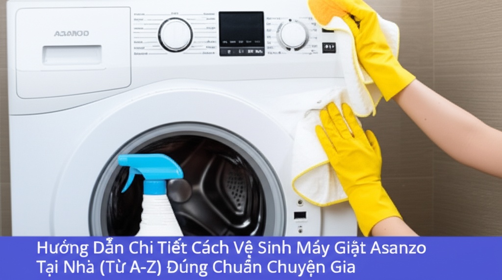 Hình minh họa cho bài viết: Hướng Dẫn Chi Tiết Cách Vệ Sinh Máy Giặt Asanzo Tại Nhà (Từ A-Z) Đúng Chuẩn Chuyên Gia