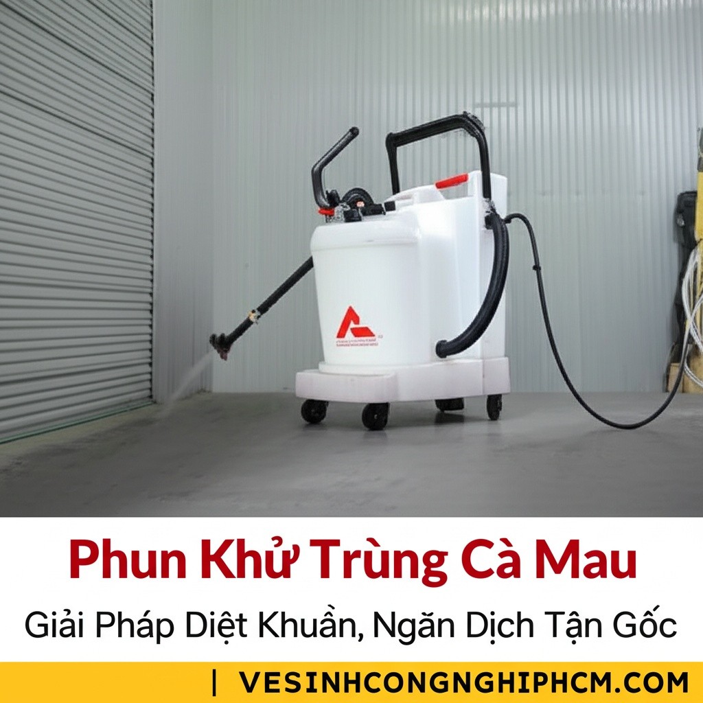 Hình minh họa cho bài viết: Phun Khử Trùng Cà Mau: Giải Pháp Diệt Khuẩn, Ngăn Dịch Tận Gốc | VESINHCONGNGHIEPHCM.COM