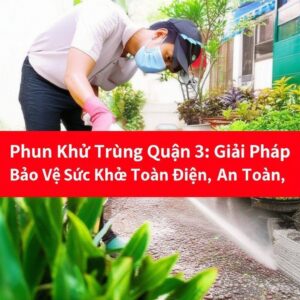 Phun Khử Trùng Quận 3: Giải Pháp Bảo Vệ Sức Khỏe Toàn Diện, An Toàn